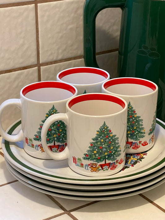 Hot Cocoa Mugs, Set of 4