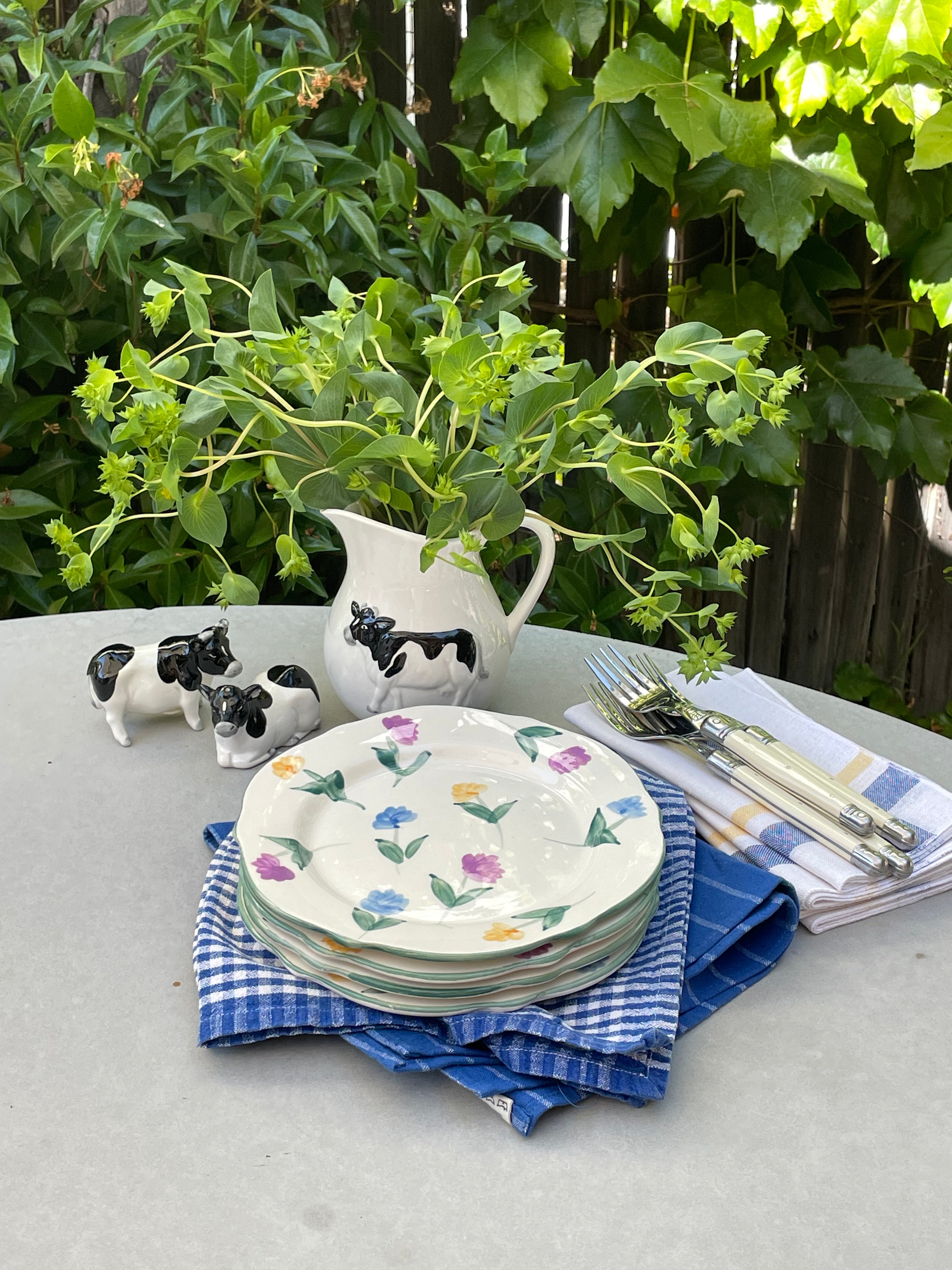 Morning Glory Salad Plates, Set of 4