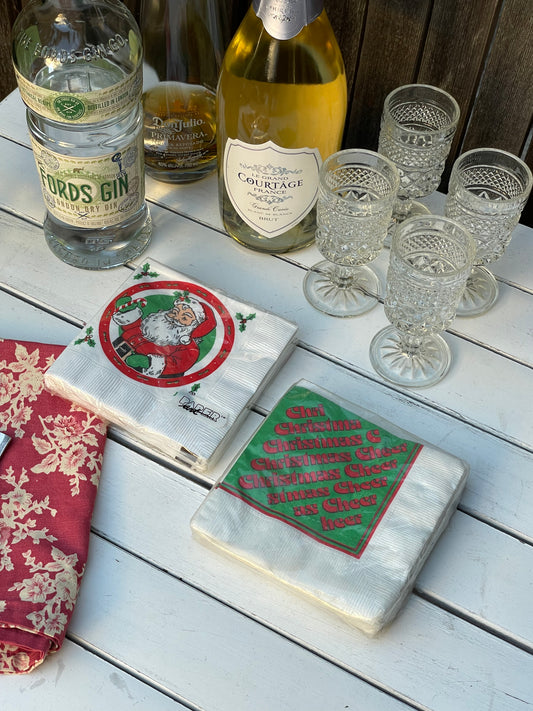 Christmas Paper Cocktail Napkins Set of 2 Packages
