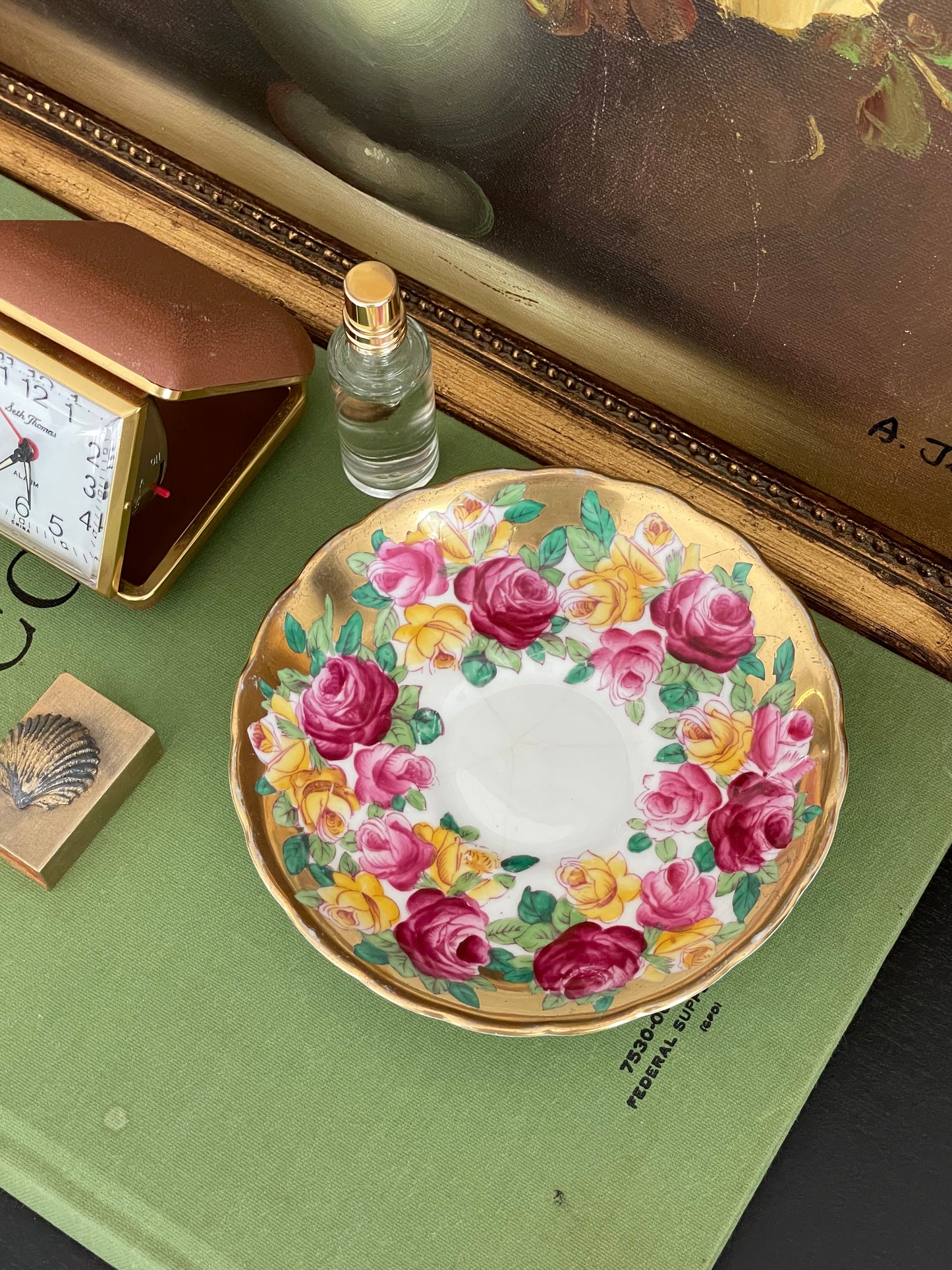 Gold Rush Candle Plate