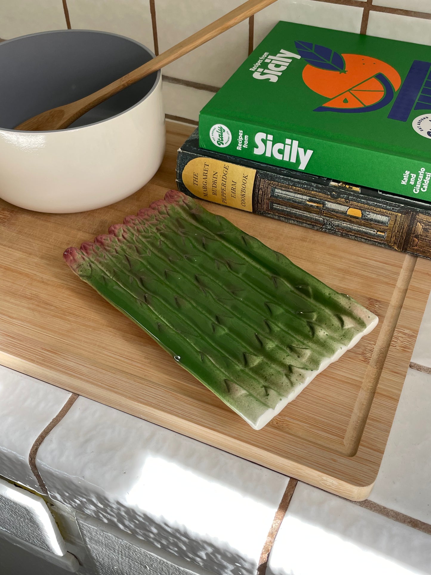 Asparagus Spoon Rest / Trinket Tray