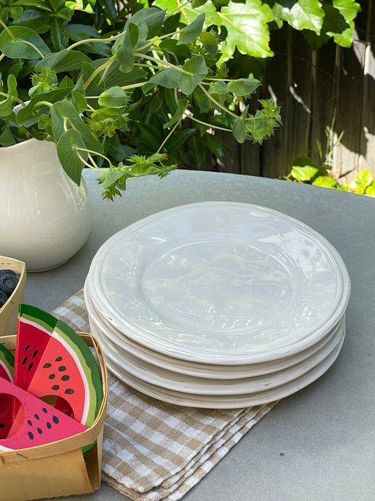 Round Swamp Farm Salad Plates, Set of 4