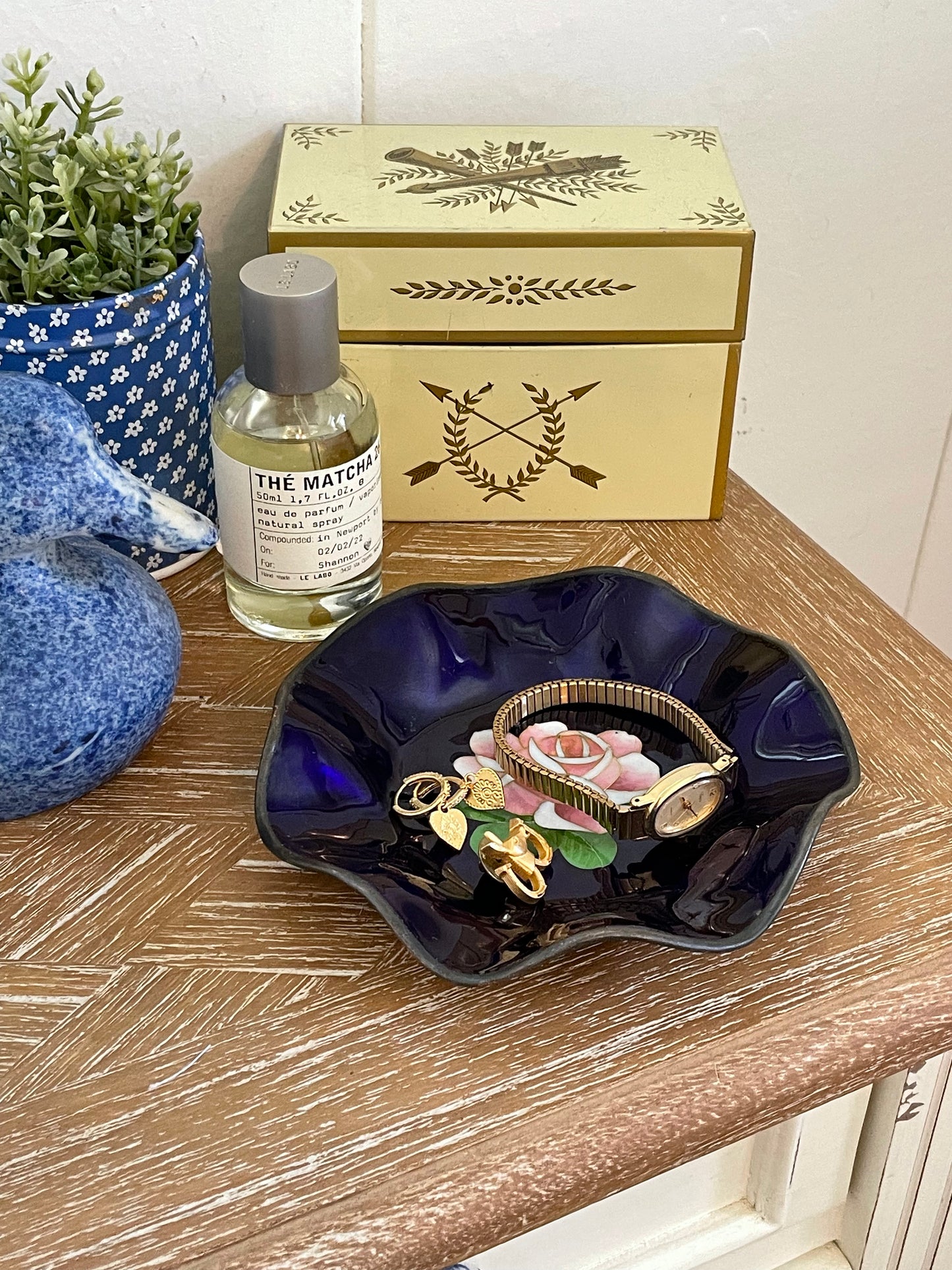 Indigo Rose Trinket Dish