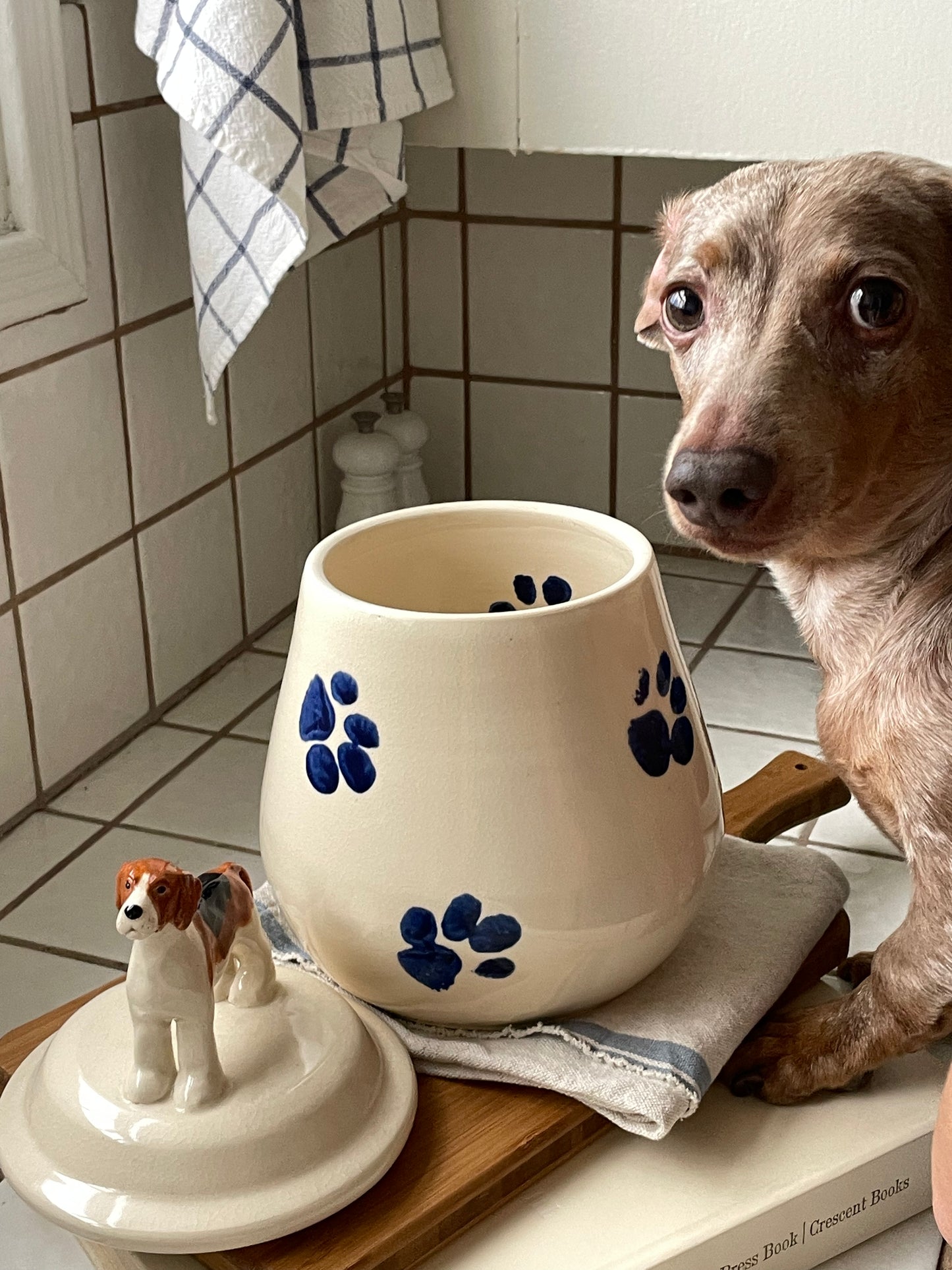 Franklin Dog Treat Jar