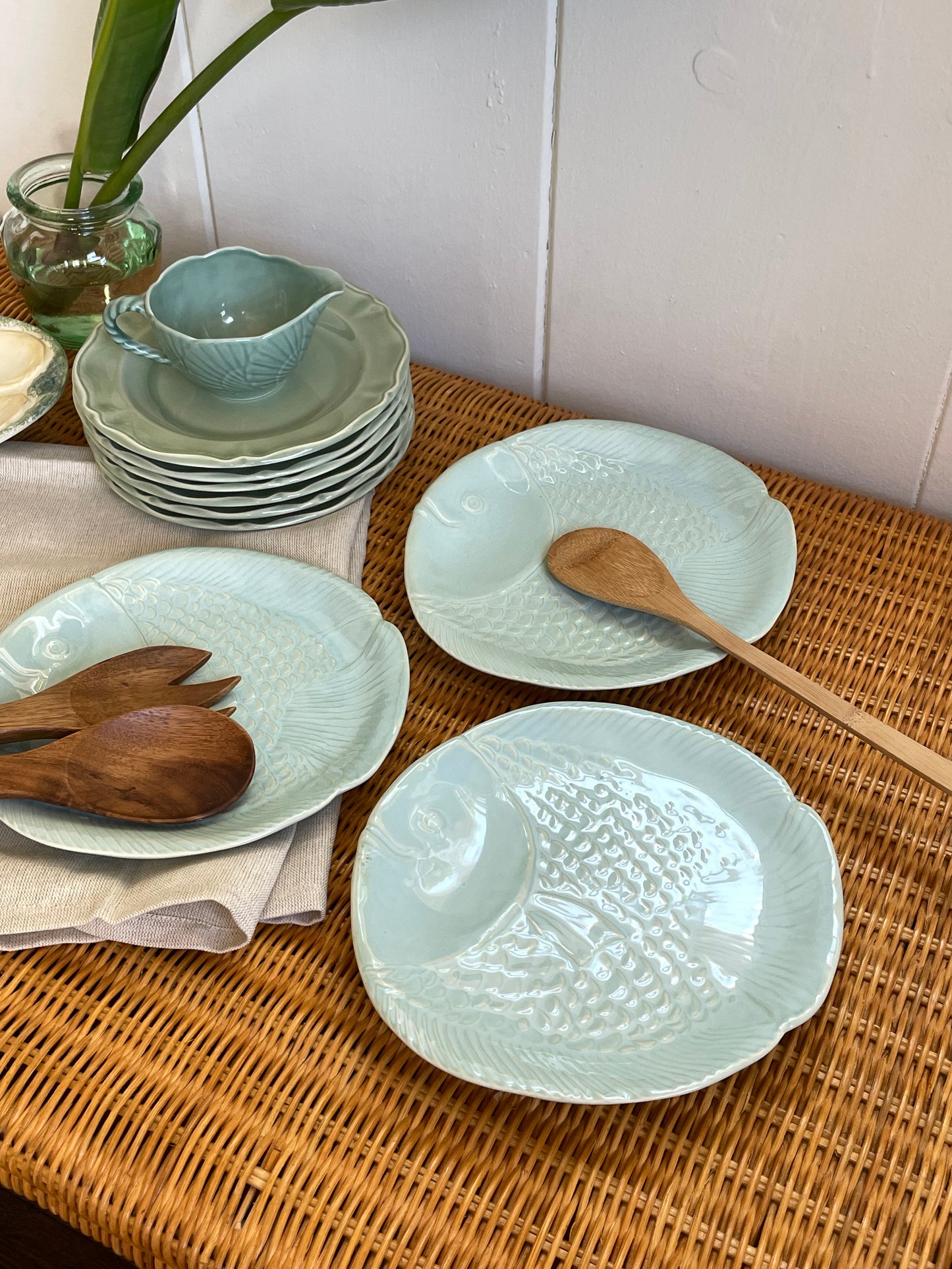 Flounder Serving Plates, Set of 3