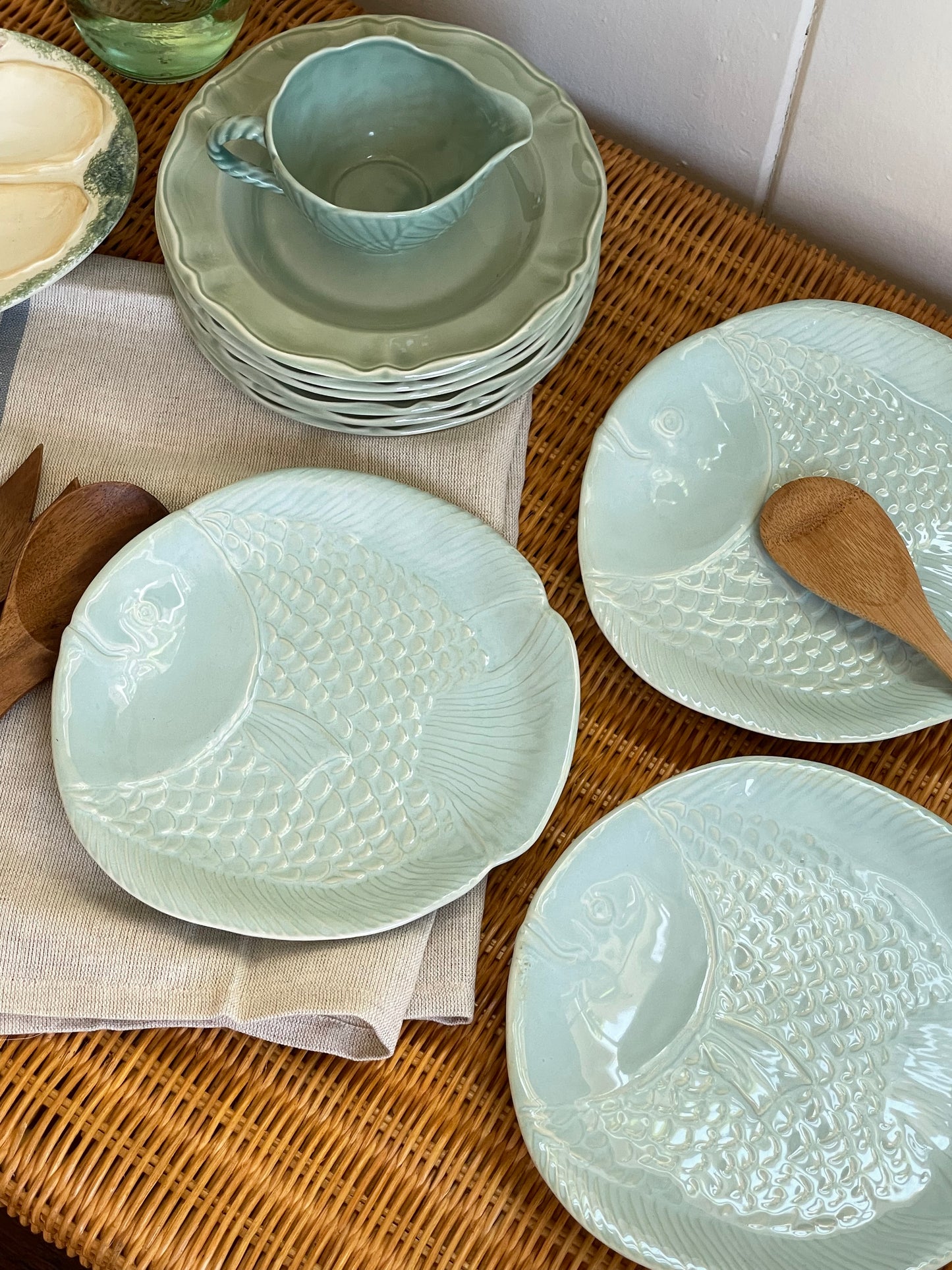 Flounder Serving Plates, Set of 3