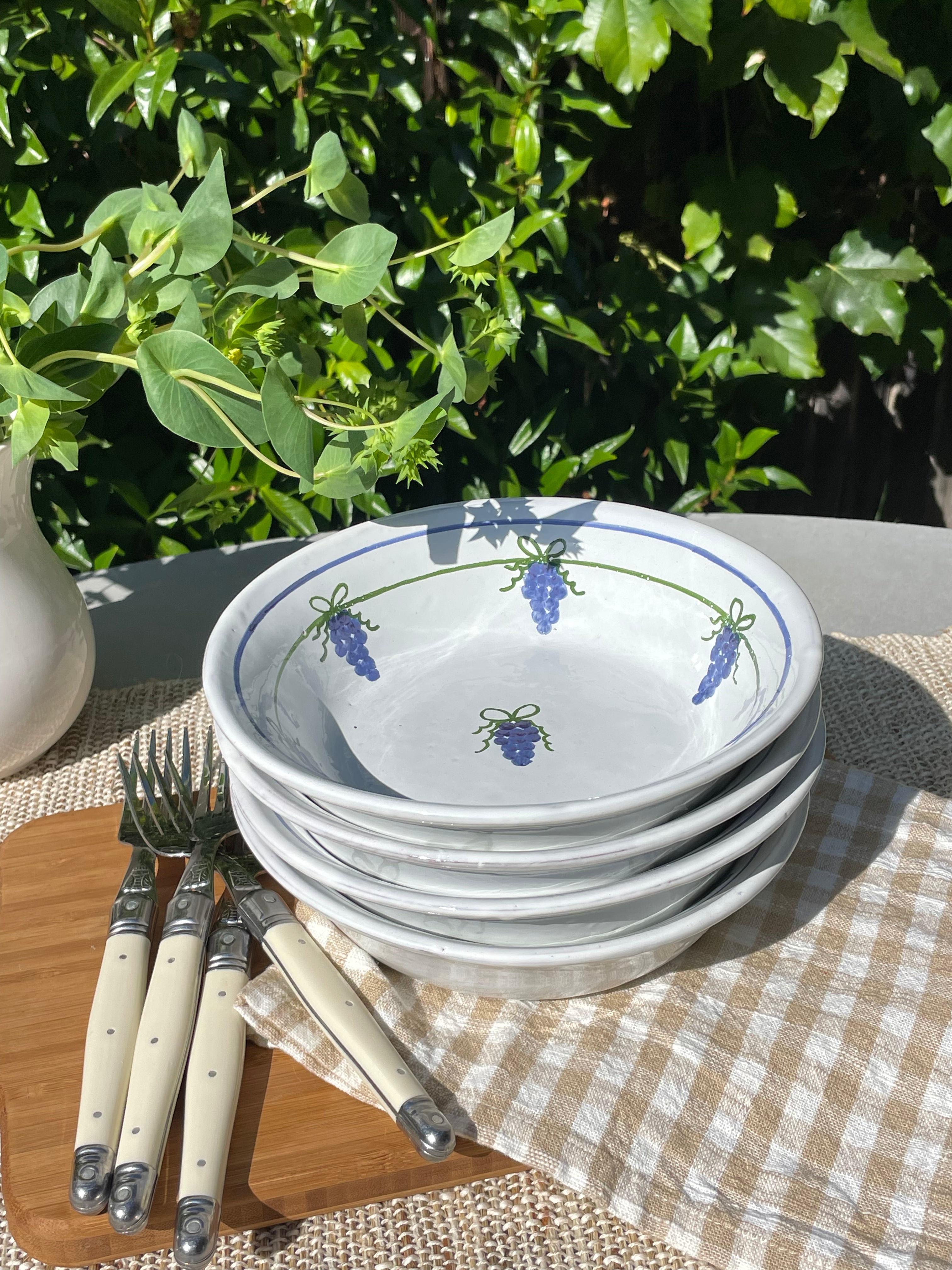 Sweet Grape Bowls, Set of 4