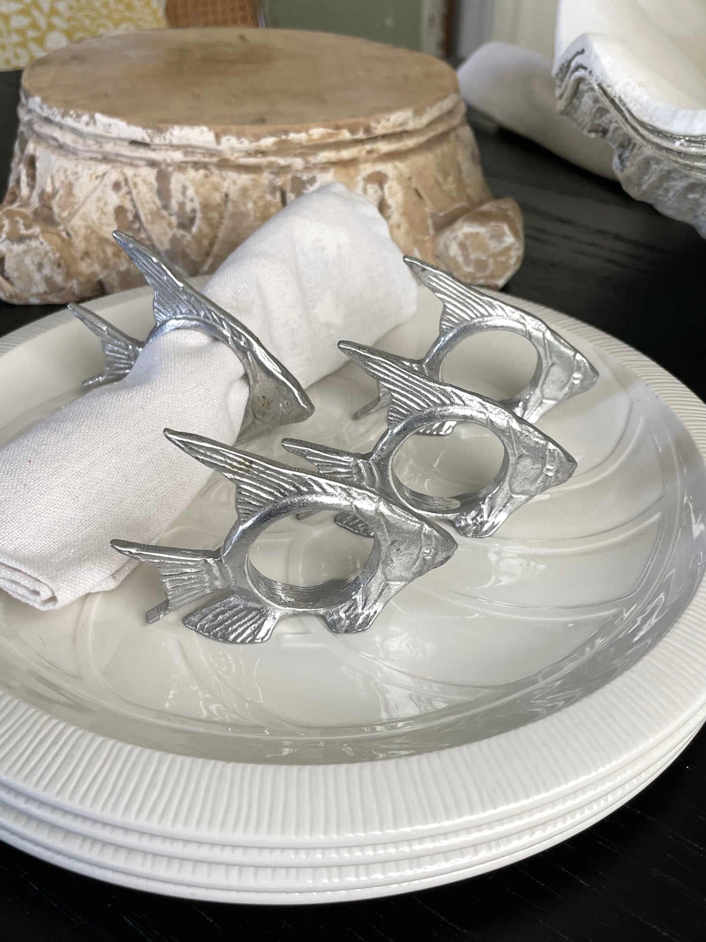 Little Cayman Fish Napkin Rings, Set of 4