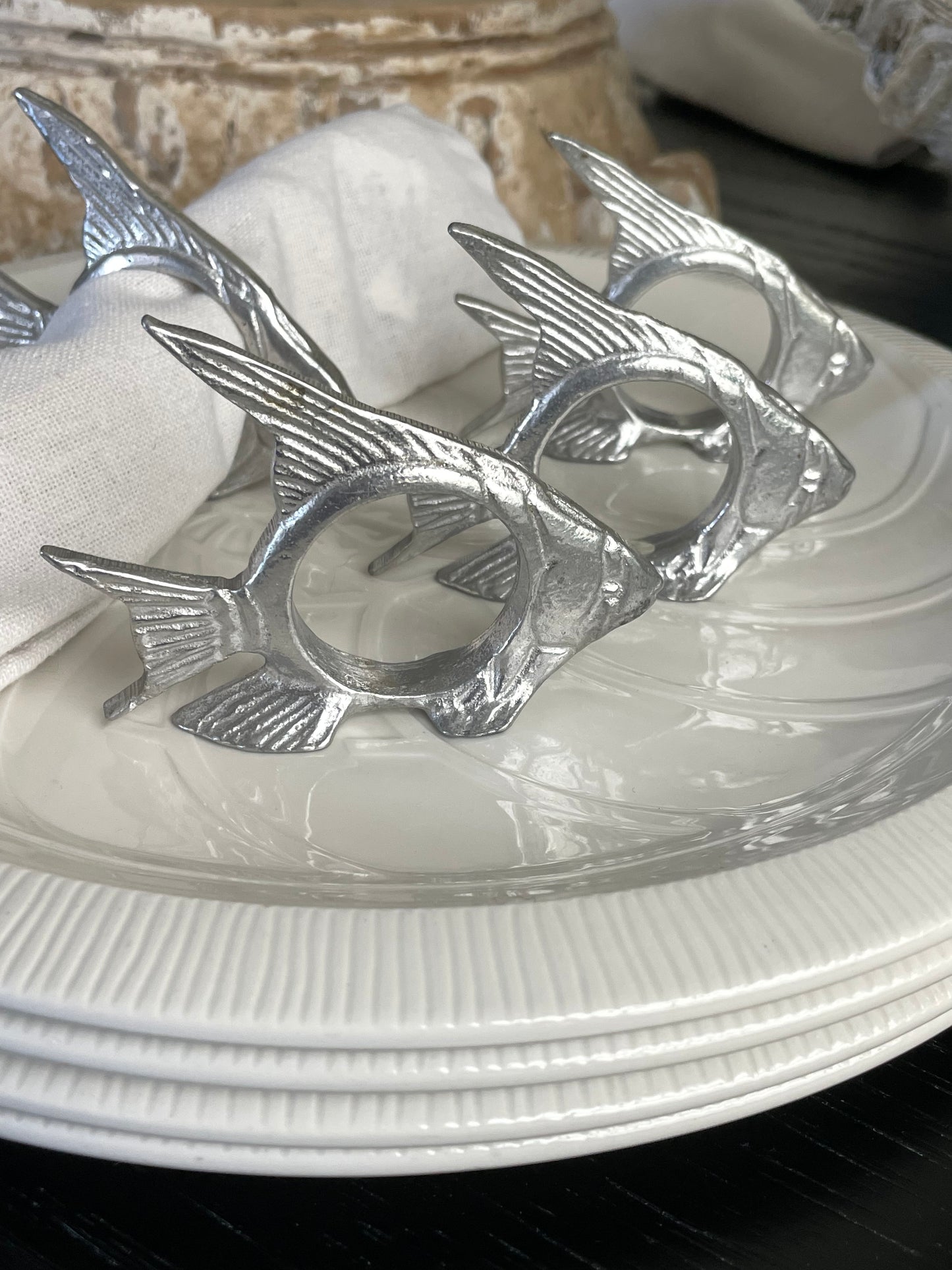 Little Cayman Fish Napkin Rings, Set of 4