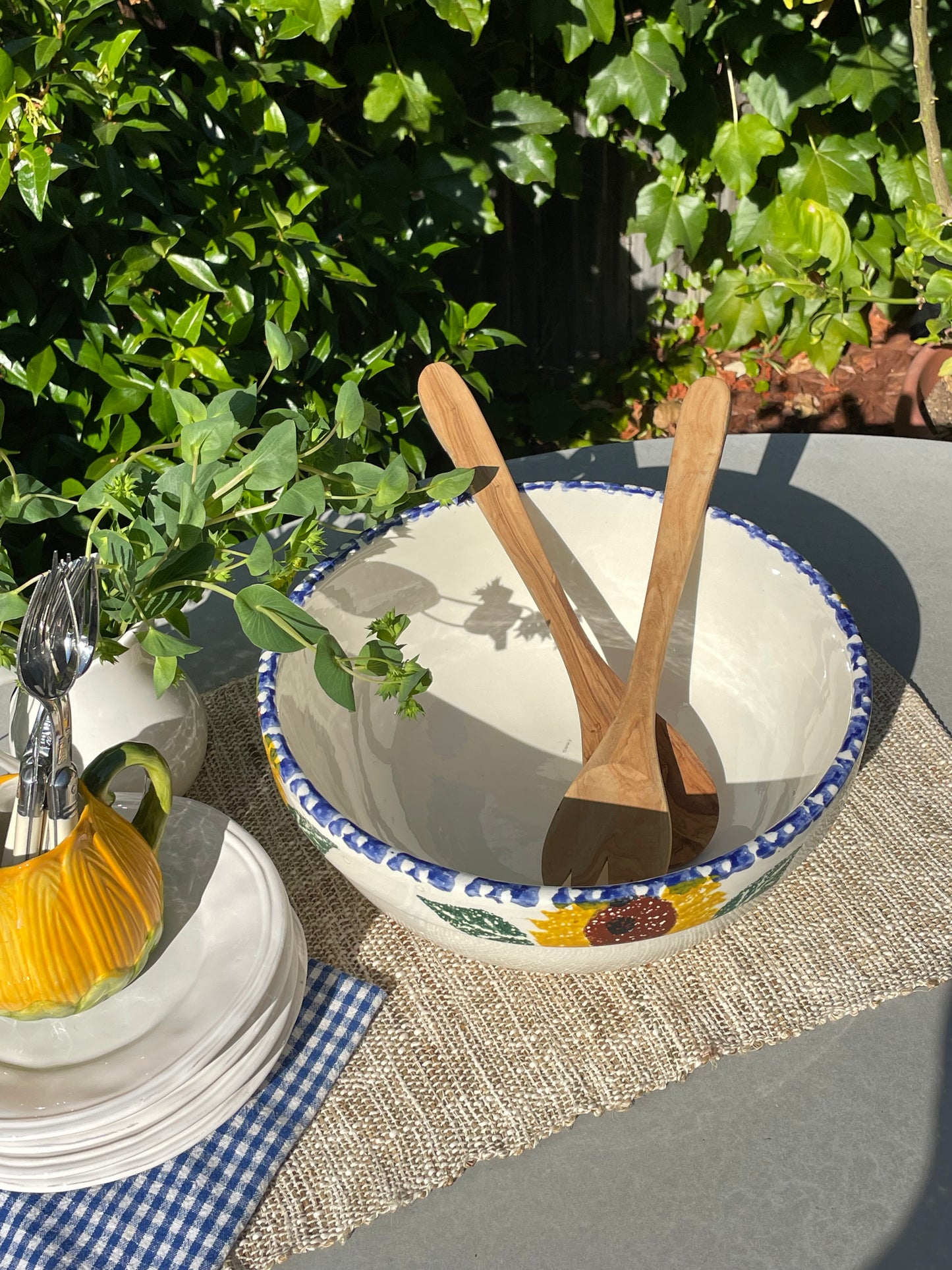 Sunflower Serving Bowl
