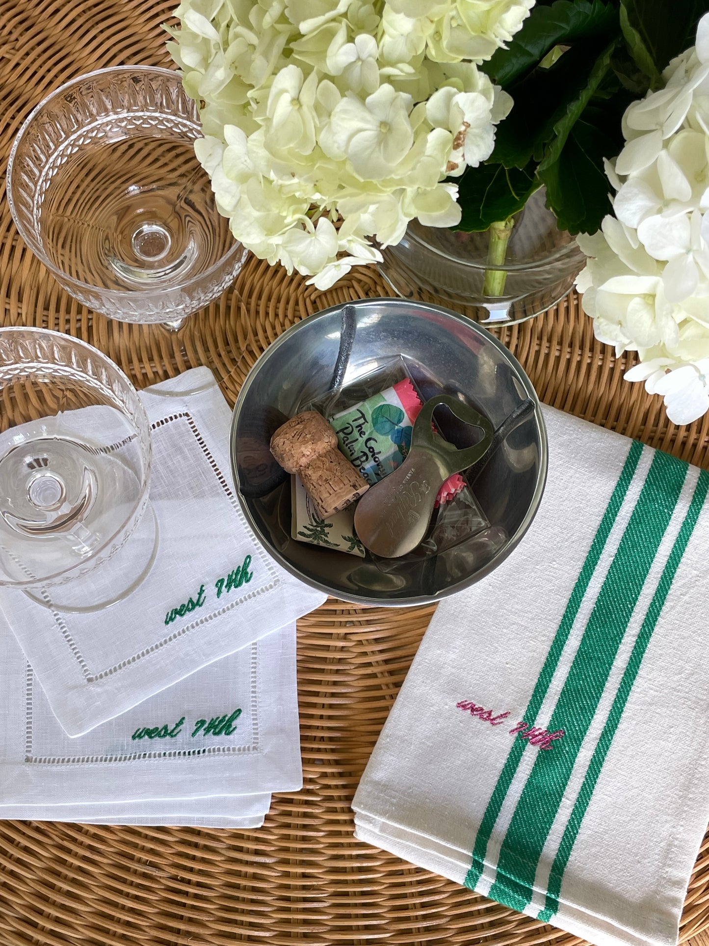 Subtle Custom Cocktail Napkin, Set of 4