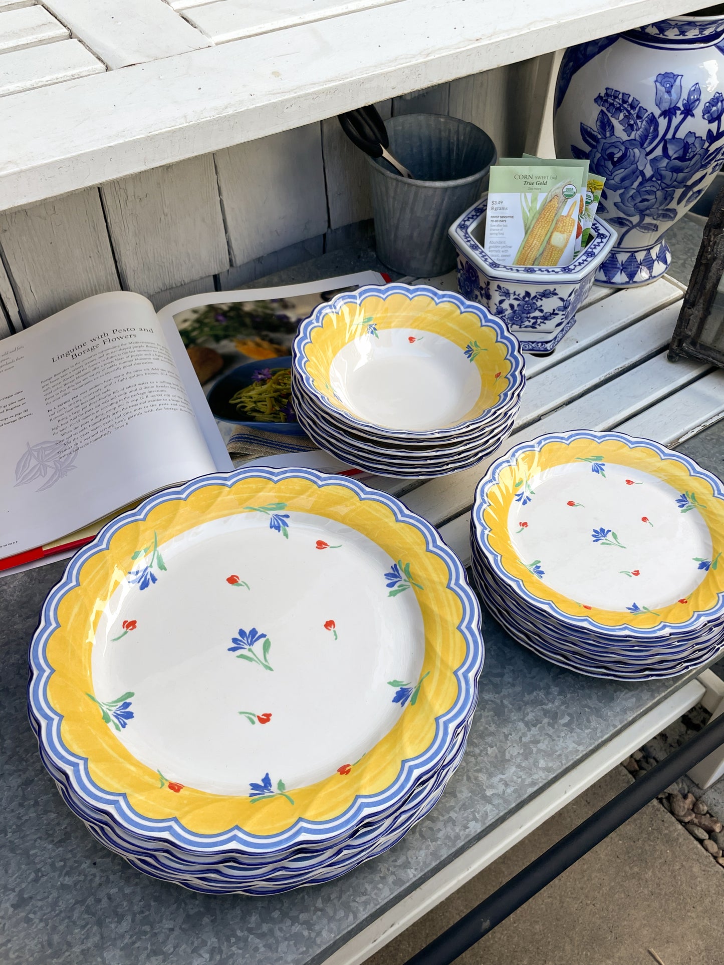 Sunshine and Blue Skies Appetizer Plates