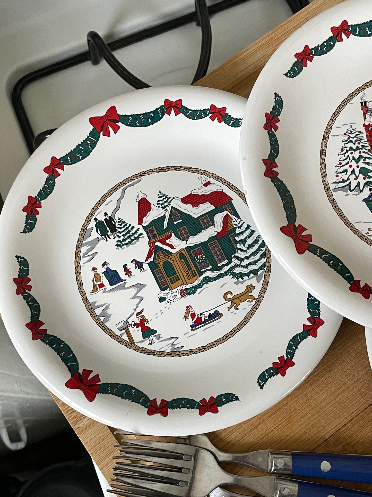 North Pole Treat Plates, Set of 4