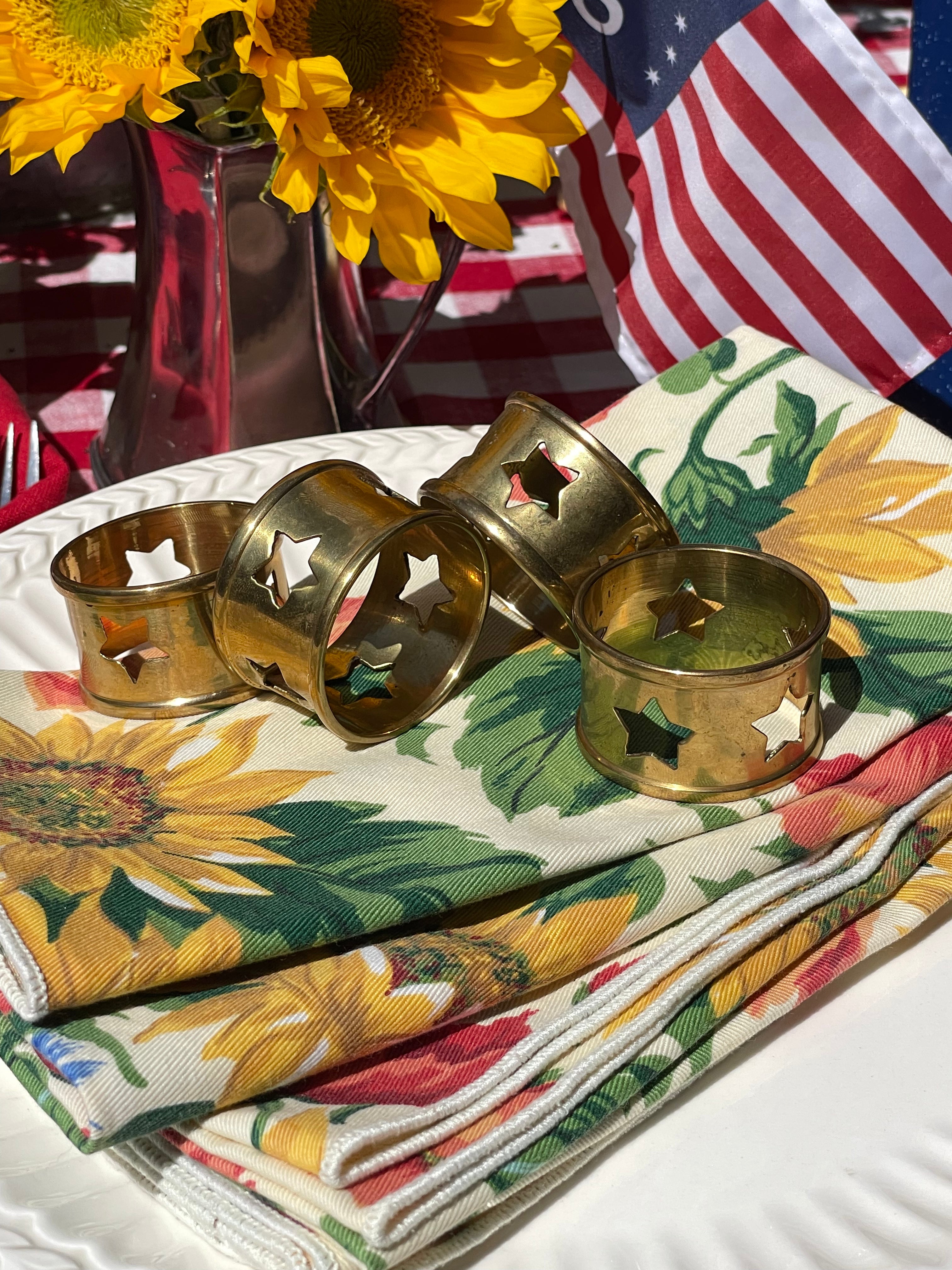 Liberty Napkin Rings, Set of 4