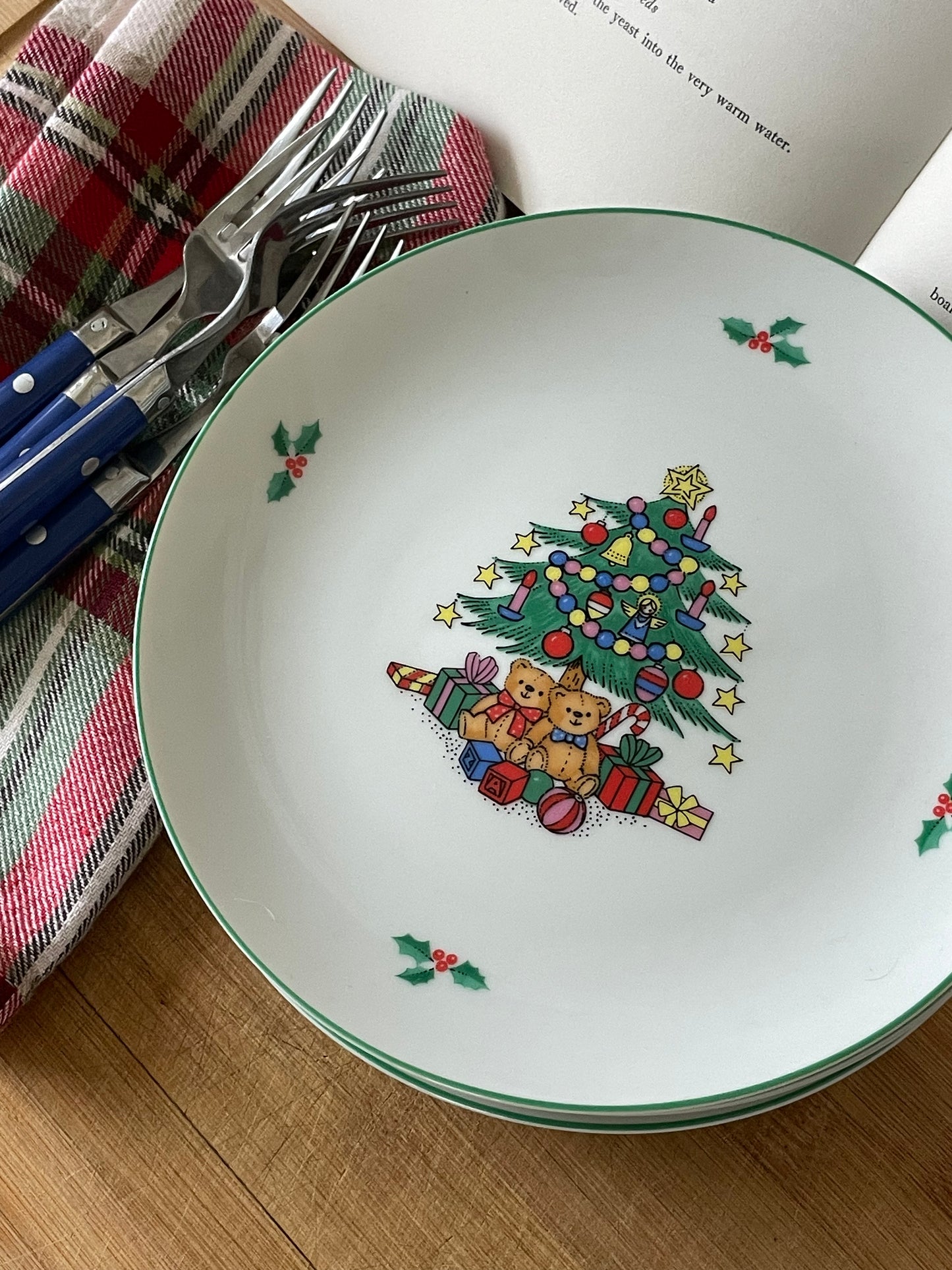 Teddy's Treat Plates, Set of 4