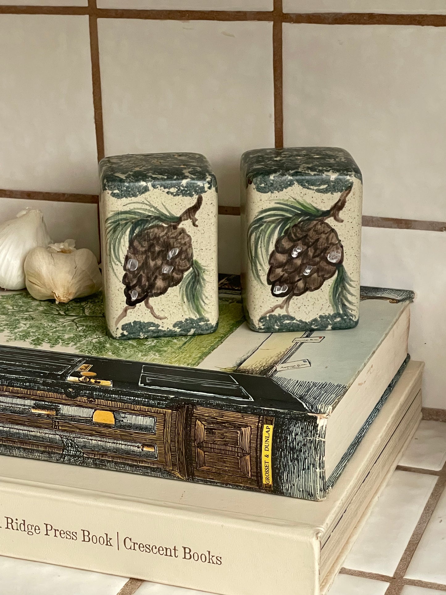 Frosted Pine Salt & Pepper Shakers