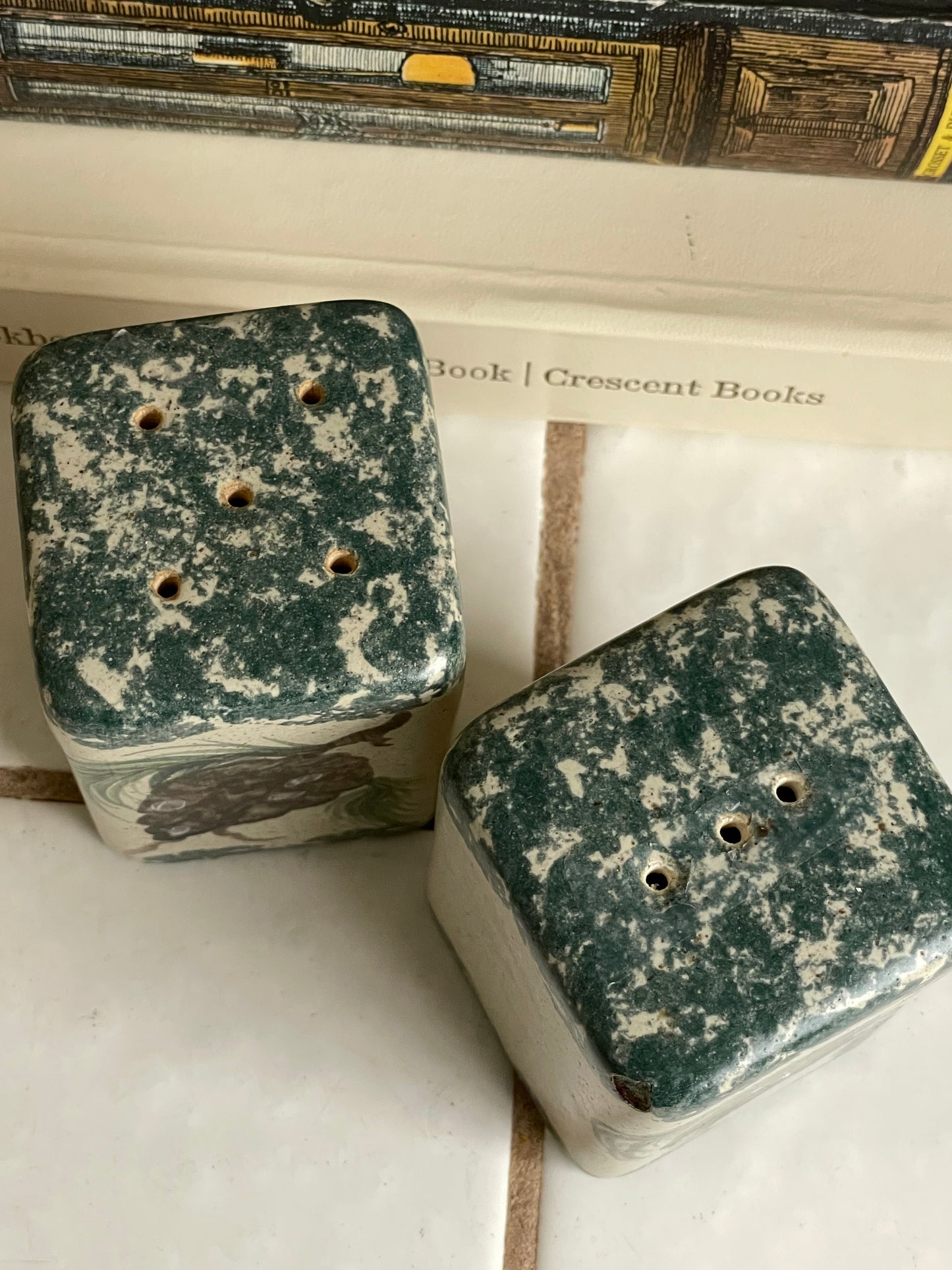 Frosted Pine Salt & Pepper Shakers