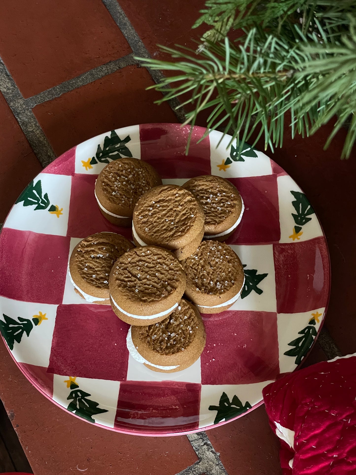 Peppermint Pines Treat Plate