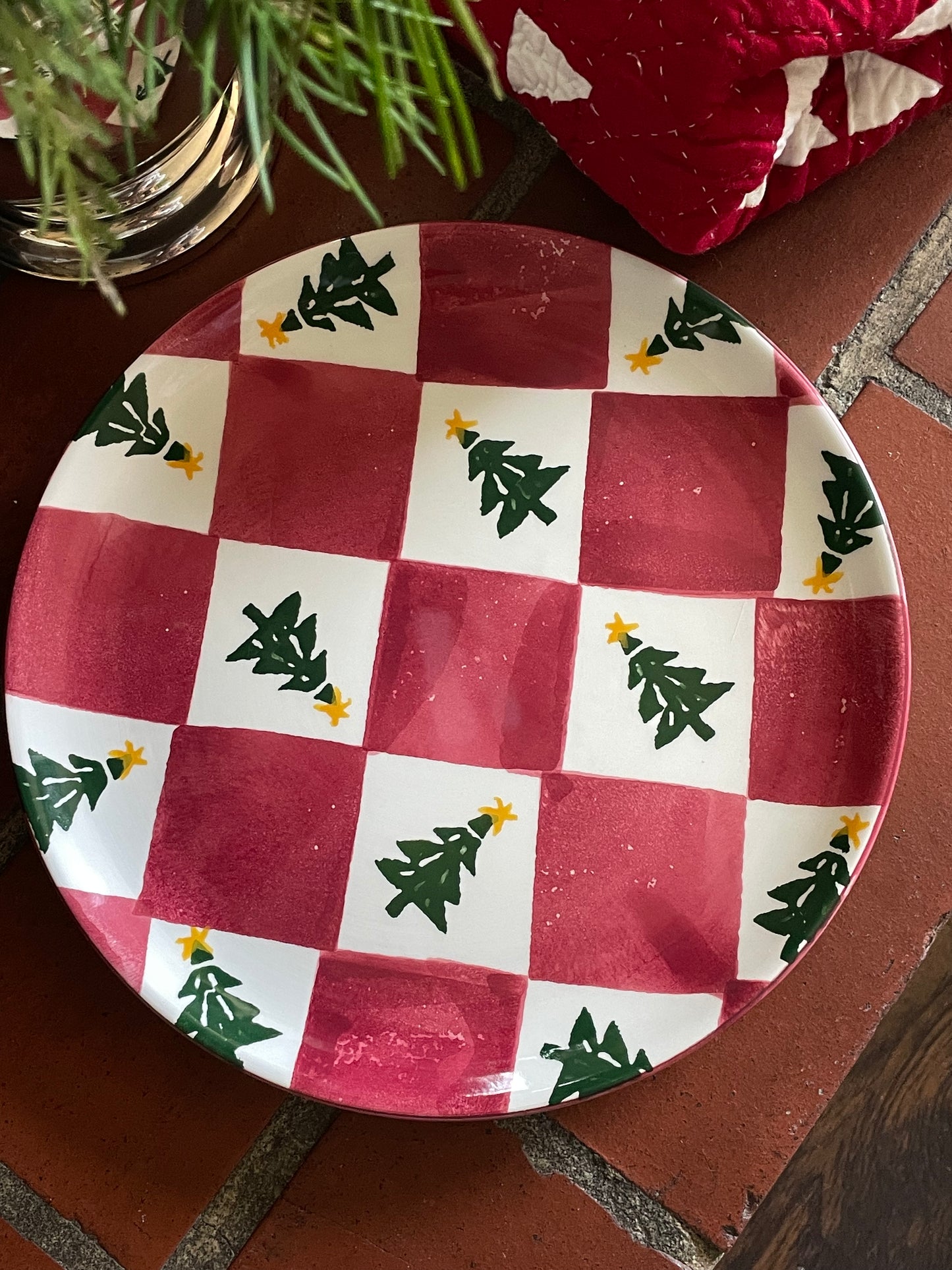 Peppermint Pines Treat Plate
