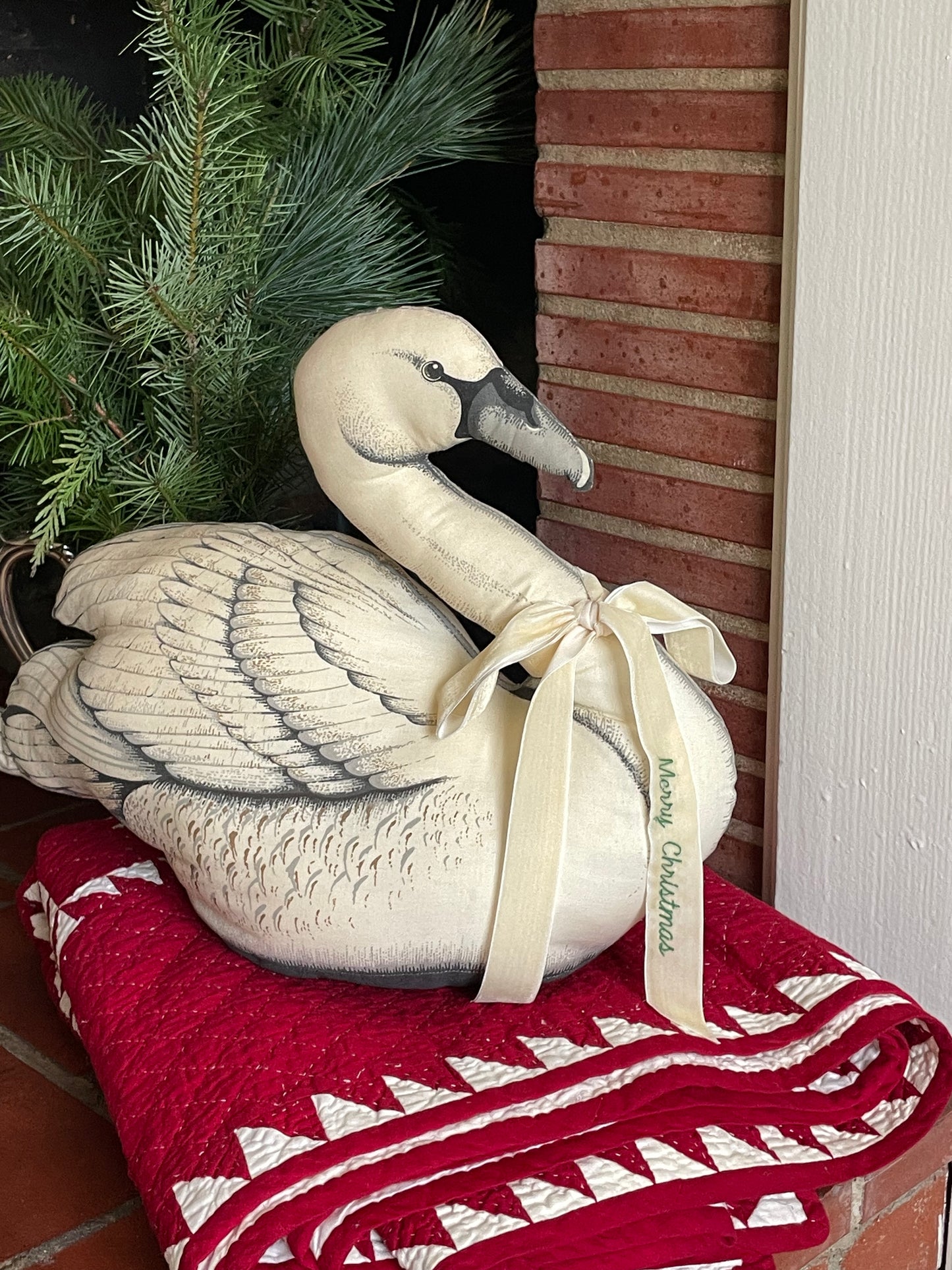 Ivory Velvet Personalized Ribbon