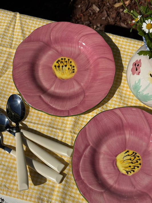 Petunia Salad Plates, Set of 2
