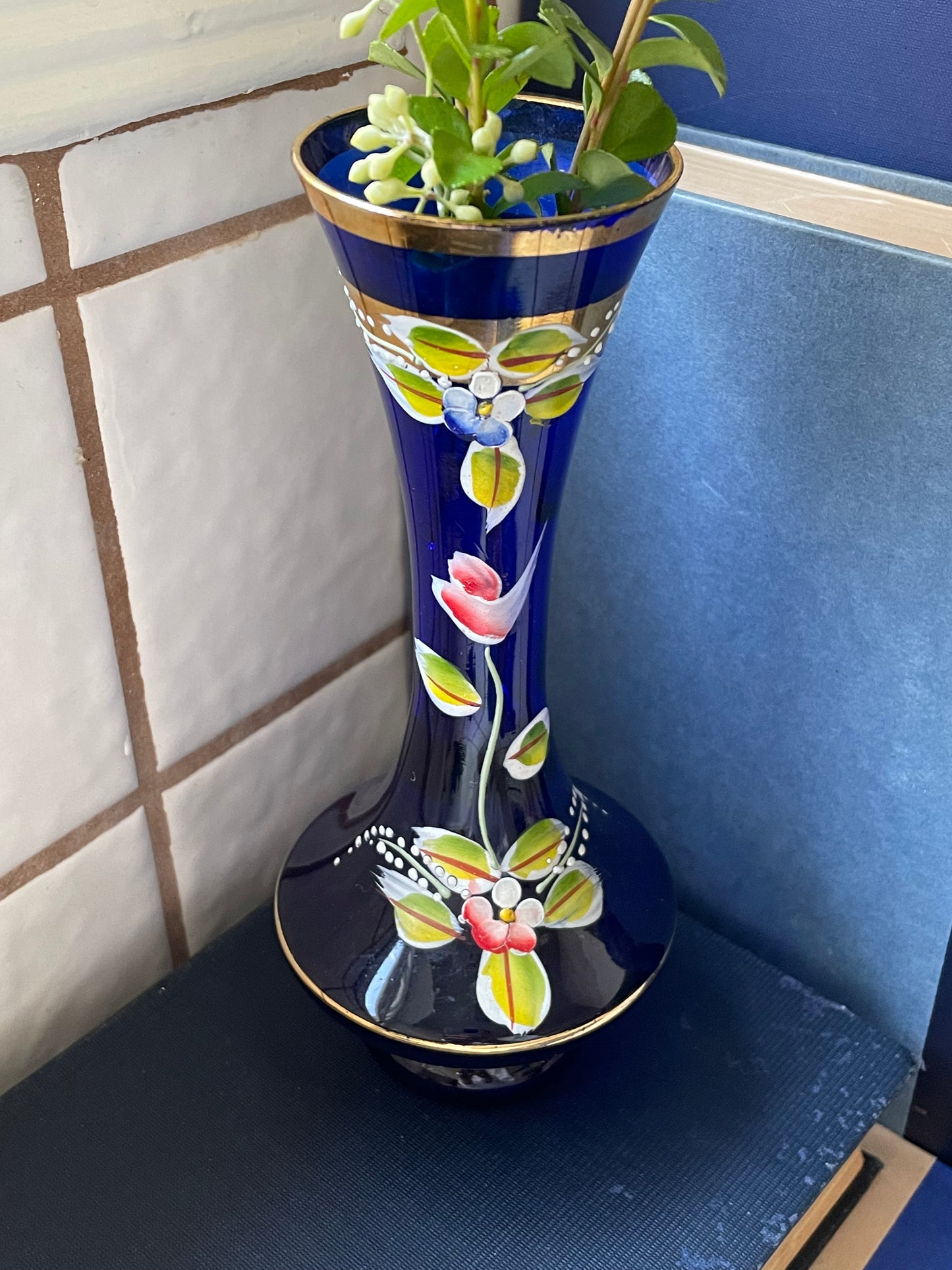 Asher Painted Bud Vase