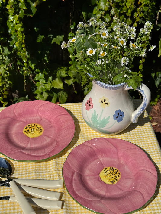 Petunia Salad Plates, Set of 2