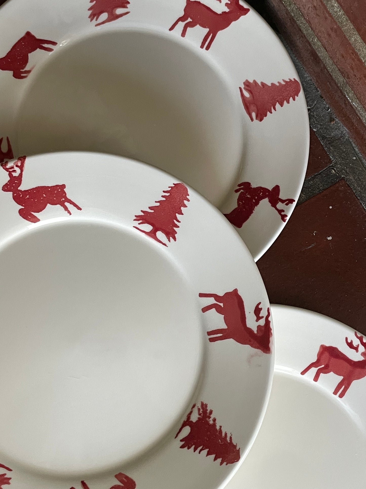 Snowflake Stroll Plates, Set of 8