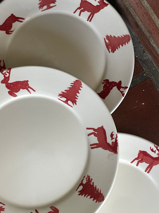 Snowflake Stroll Plates, Set of 8