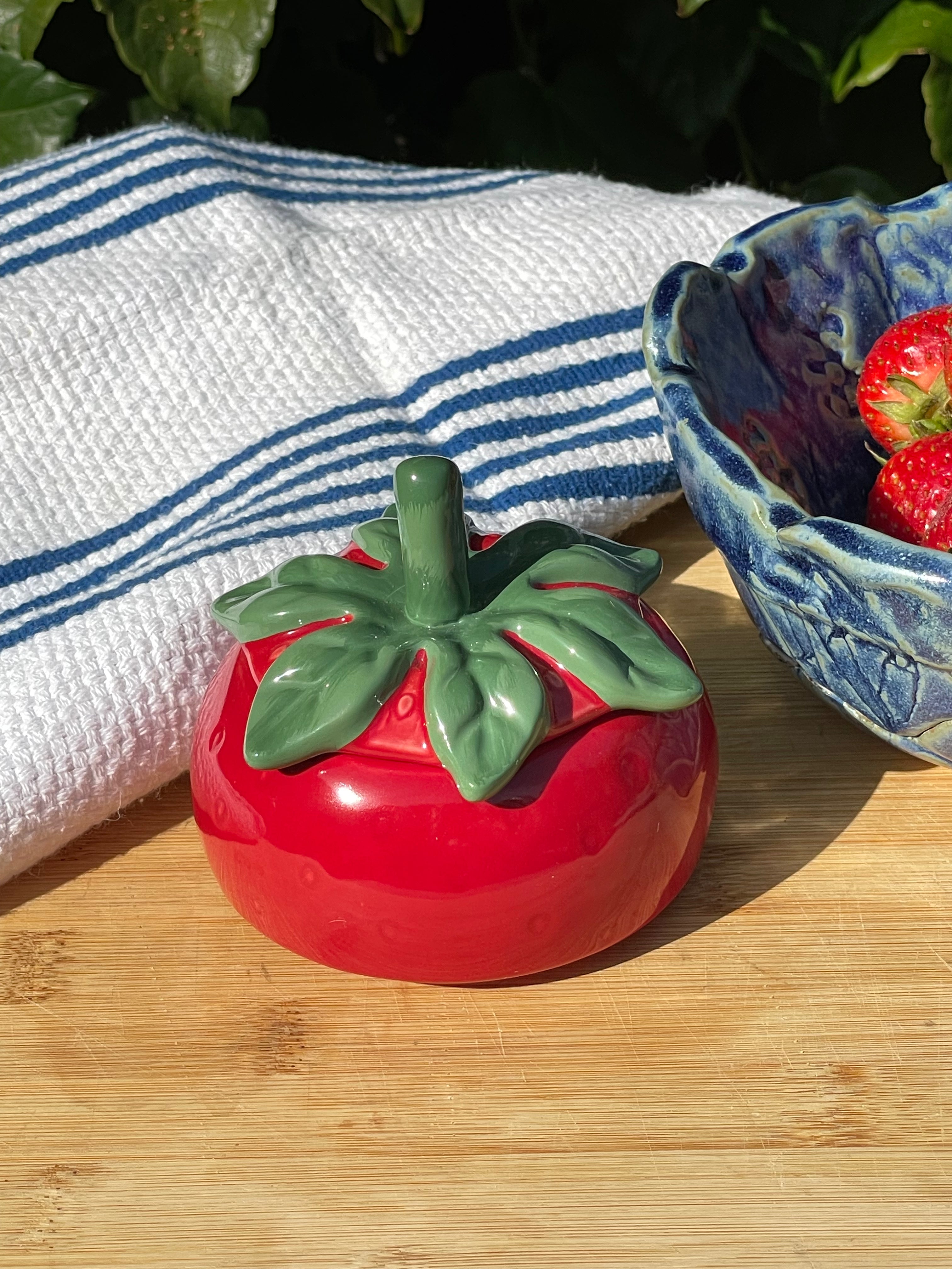 Strawberry Patch Salt Cellar