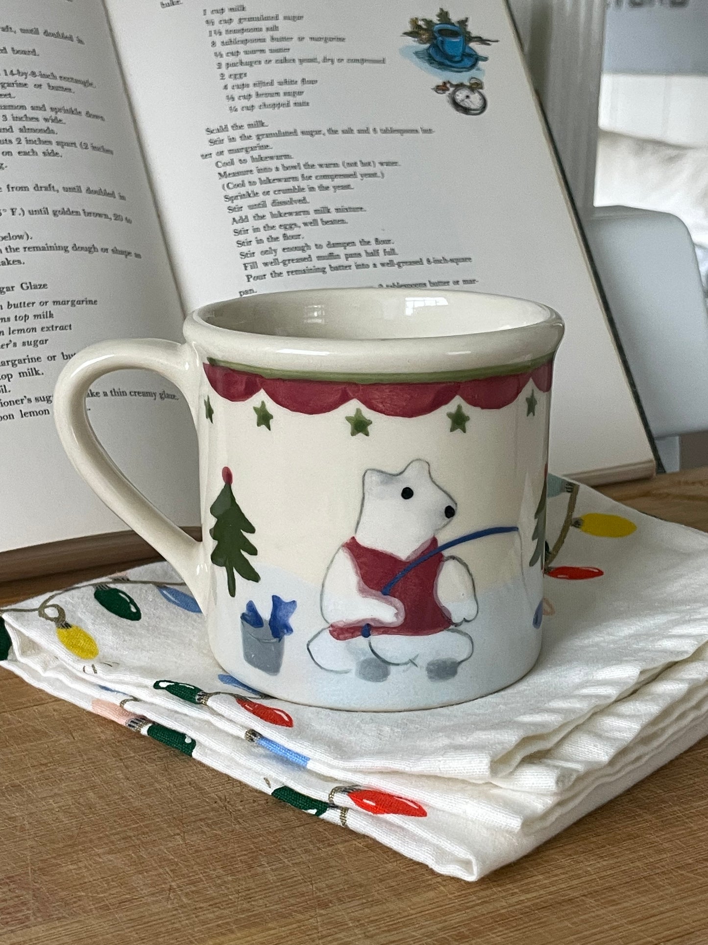 Christmas Bears Hand-Painted Mug