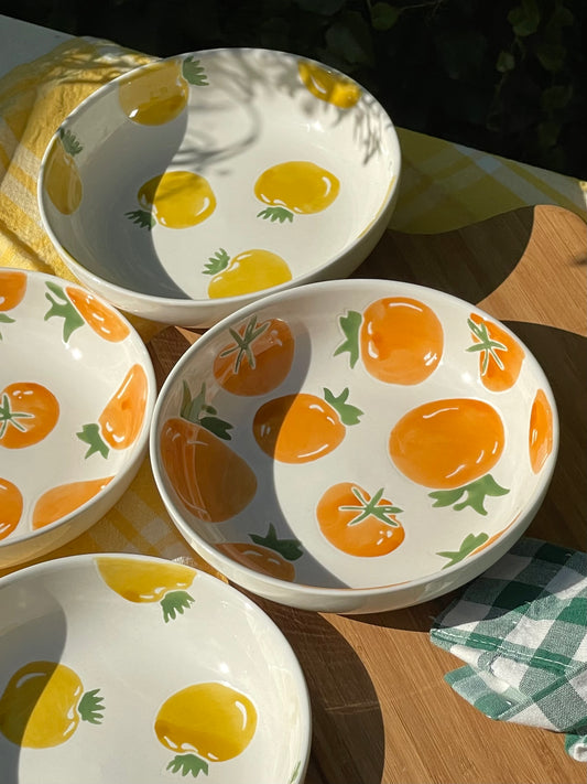 Heirloom Tomato Dip Bowls, Set of 4