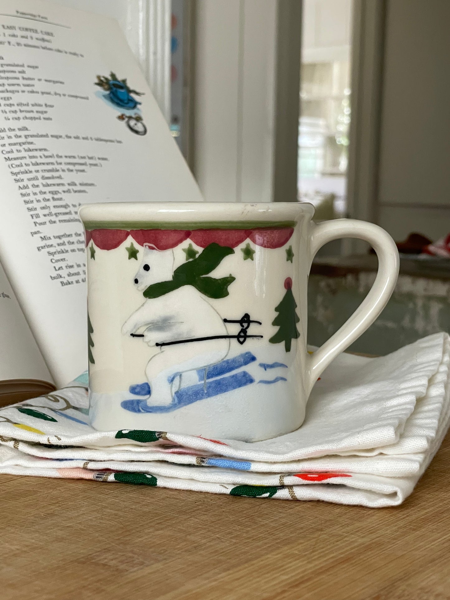 Christmas Bears Hand-Painted Mug