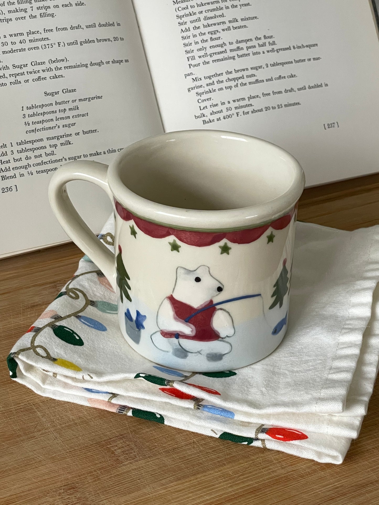 Christmas Bears Hand-Painted Mug