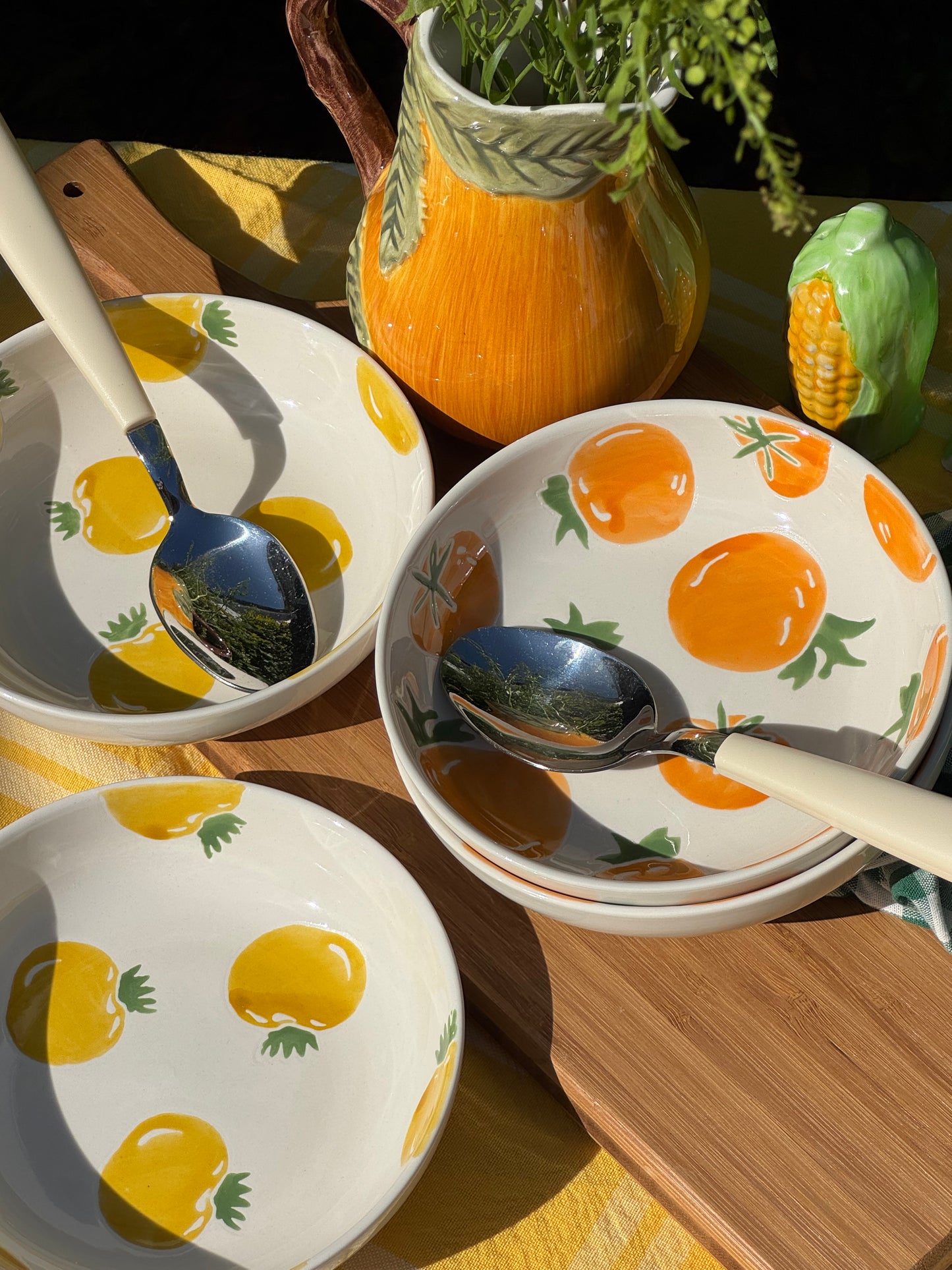 Heirloom Tomato Dip Bowls, Set of 4