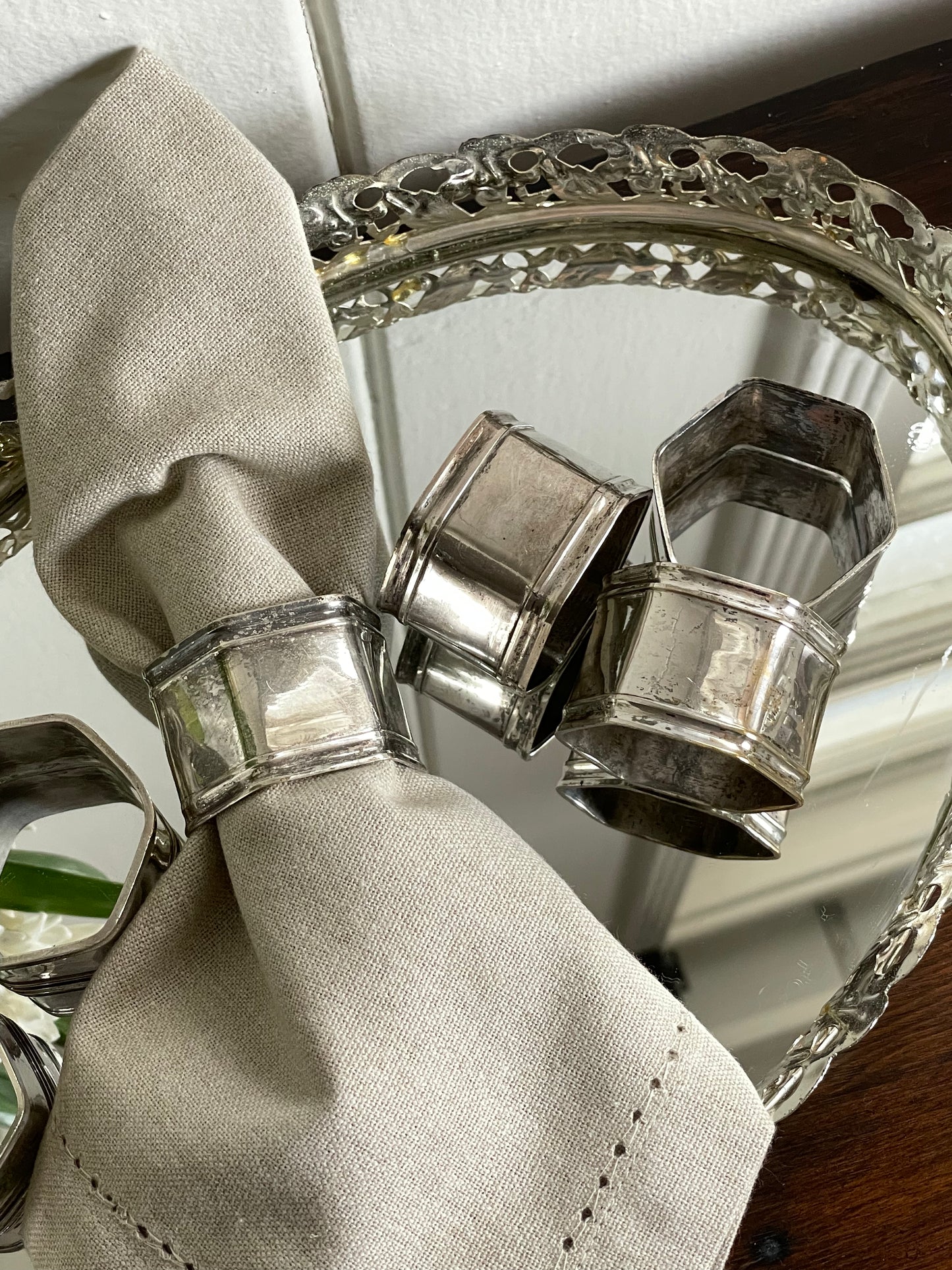 Reception Napkin Rings, Set of 6