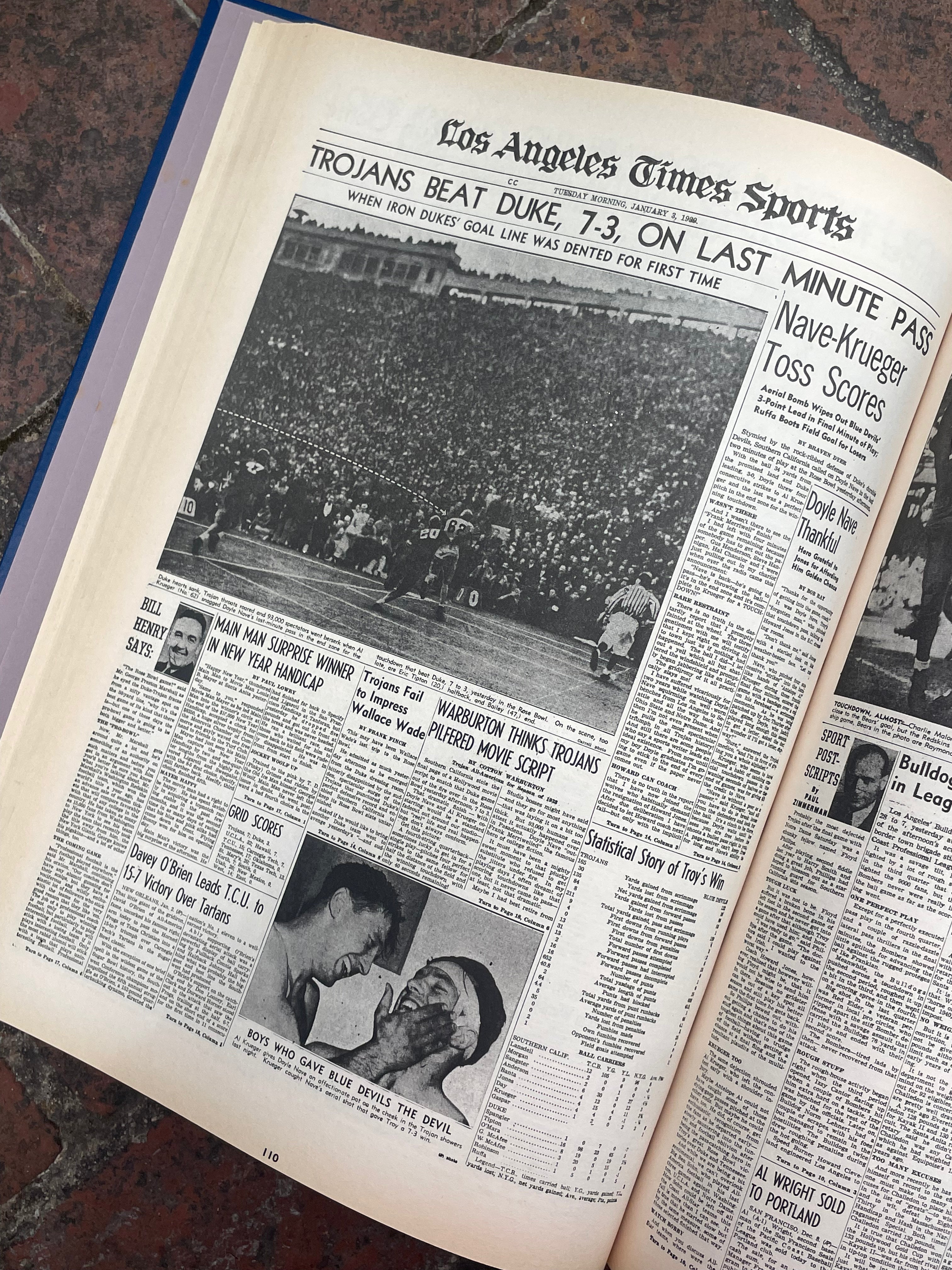 Sports Pages of the Los Angeles Times