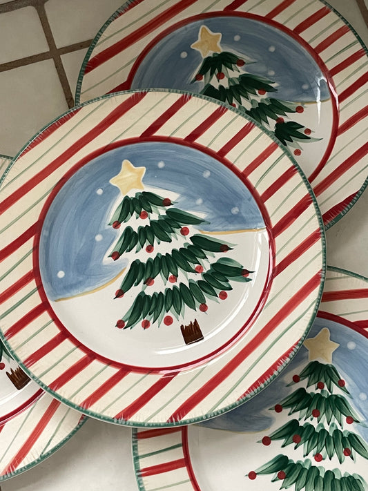 Candycane Lane Salad Plates