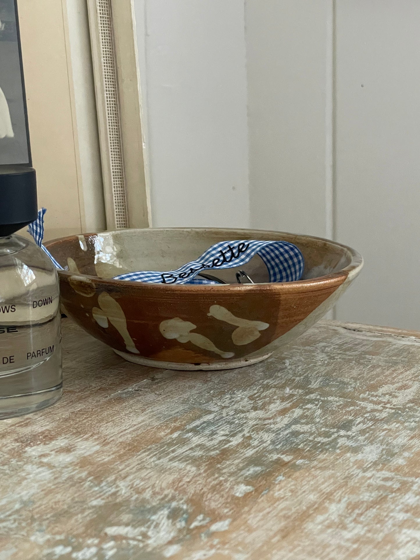 Franklin Art Pottery Trinket Bowl