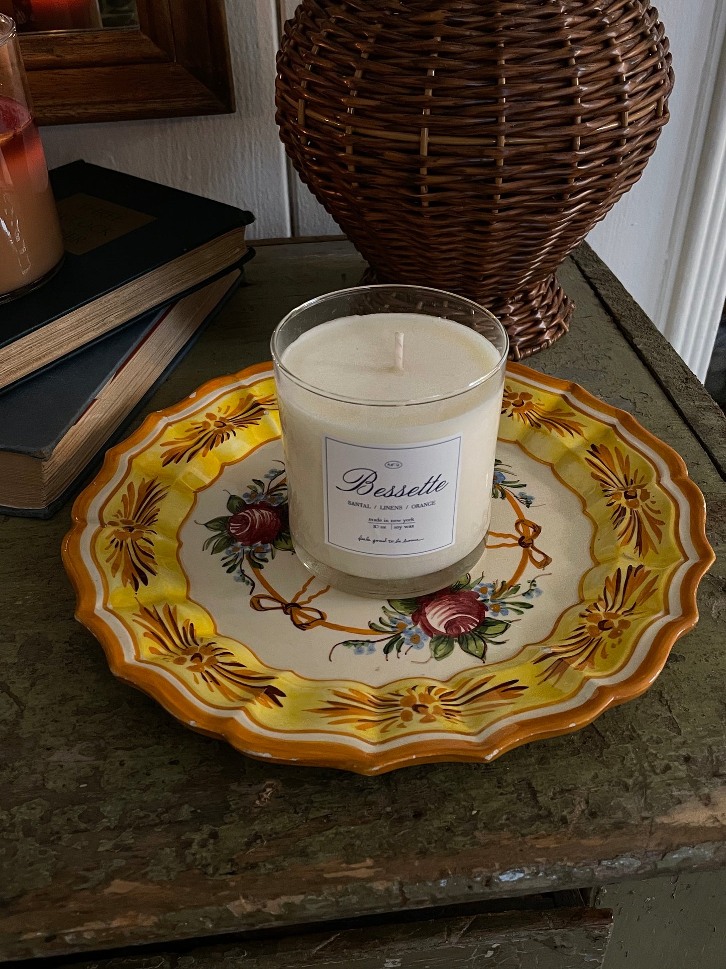 Pumpkin Spice Candle Plate