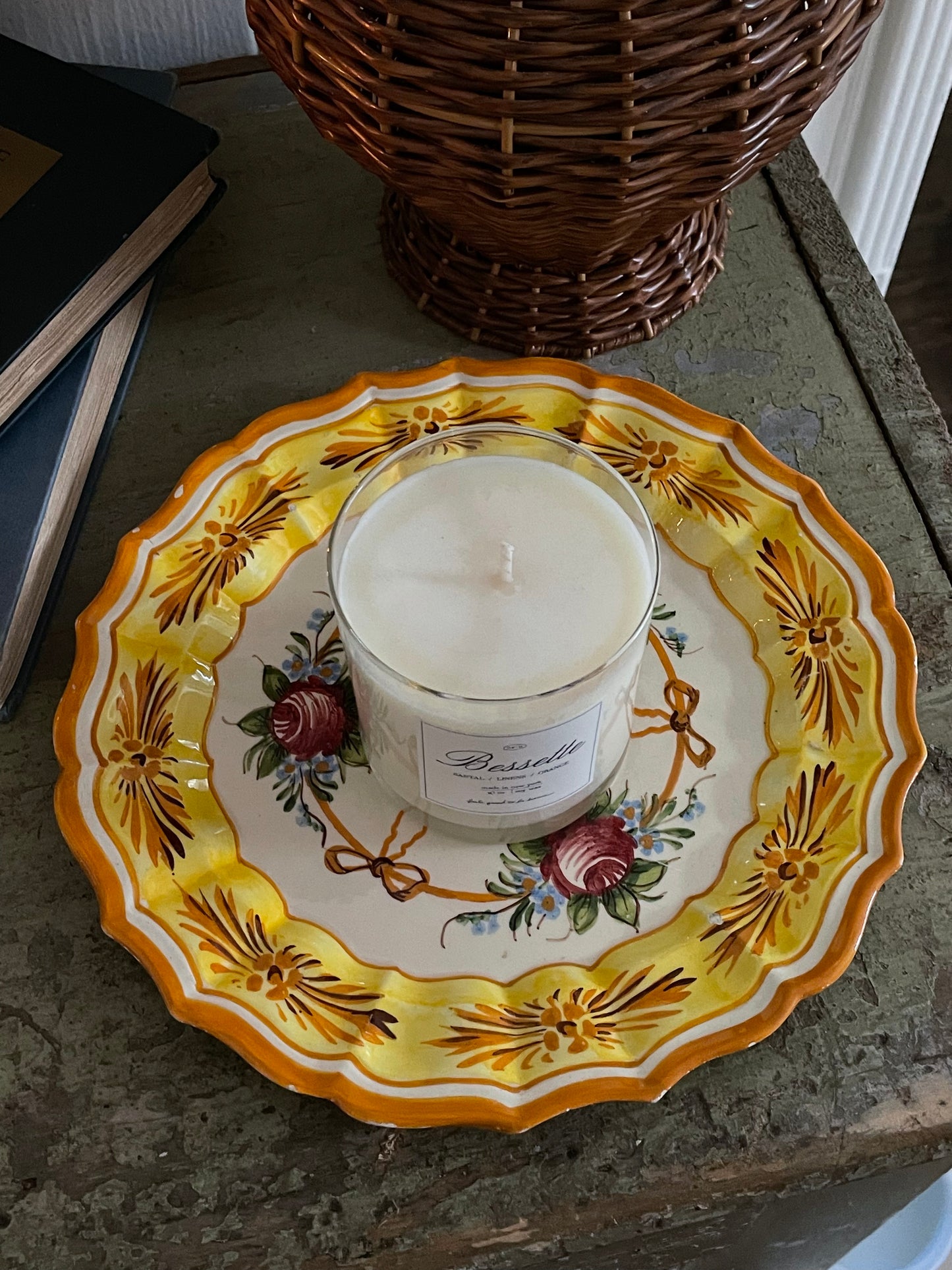 Pumpkin Spice Candle Plate