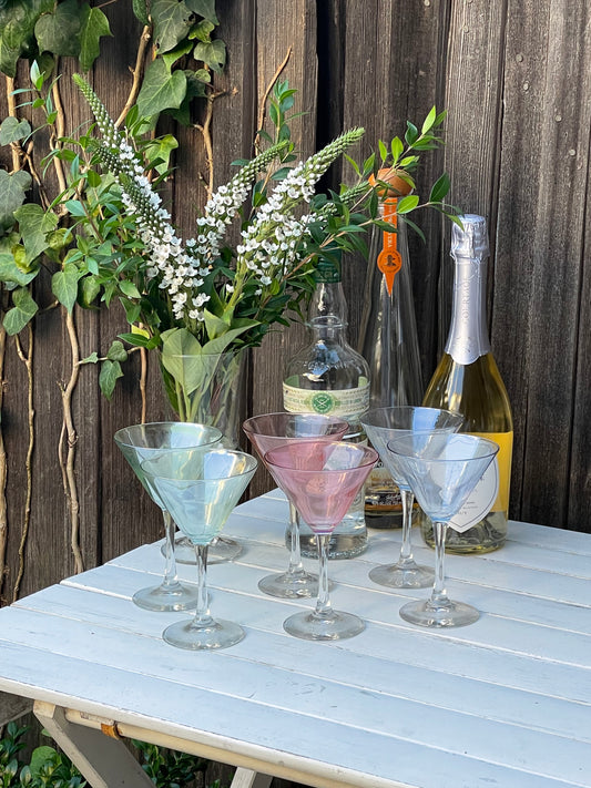 Merry Martini Glasses, Set of 6