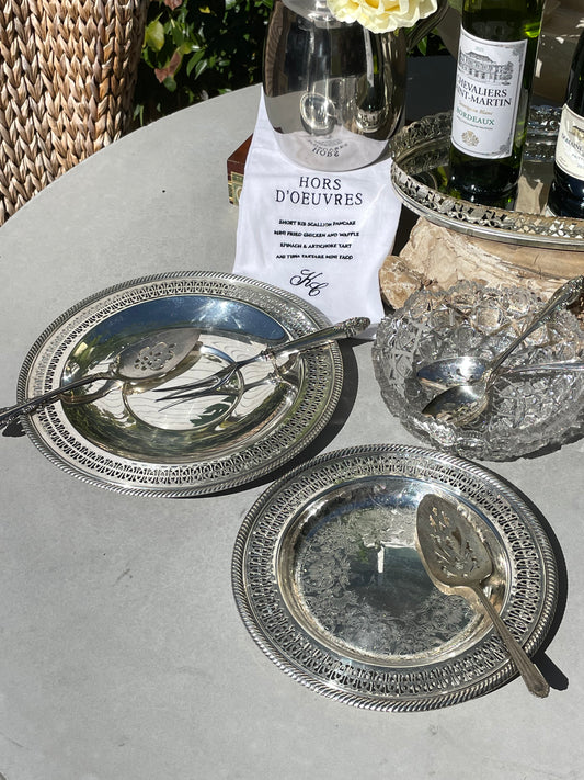 Cannes Silver Platters, Set of 2