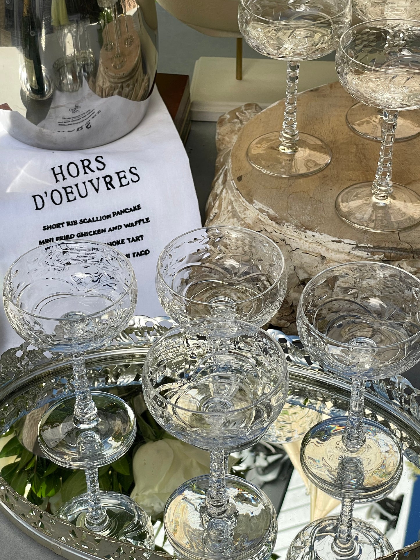 Monaco Champagne Coupes, Set of 8
