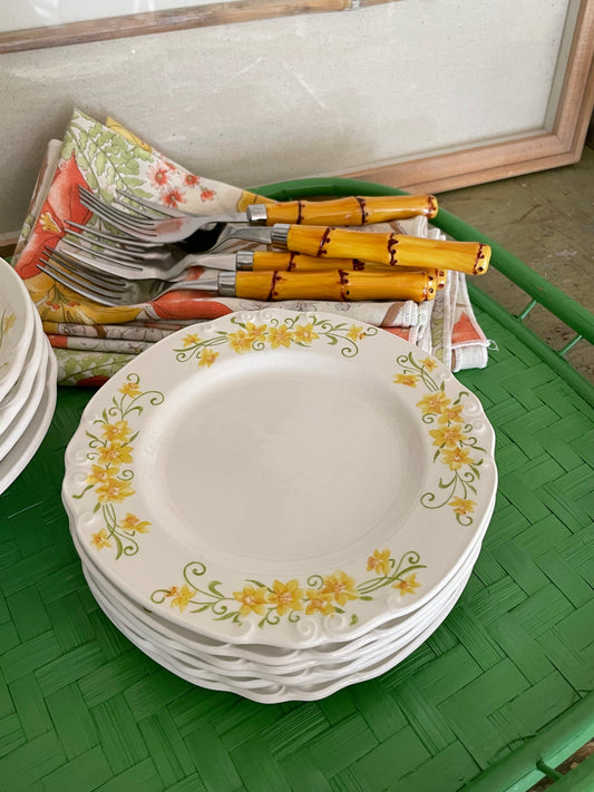 Palmette Bread Plates, Set of 6