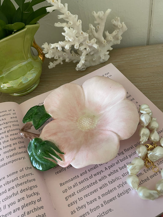 Pink Hibiscus Trinket Dish