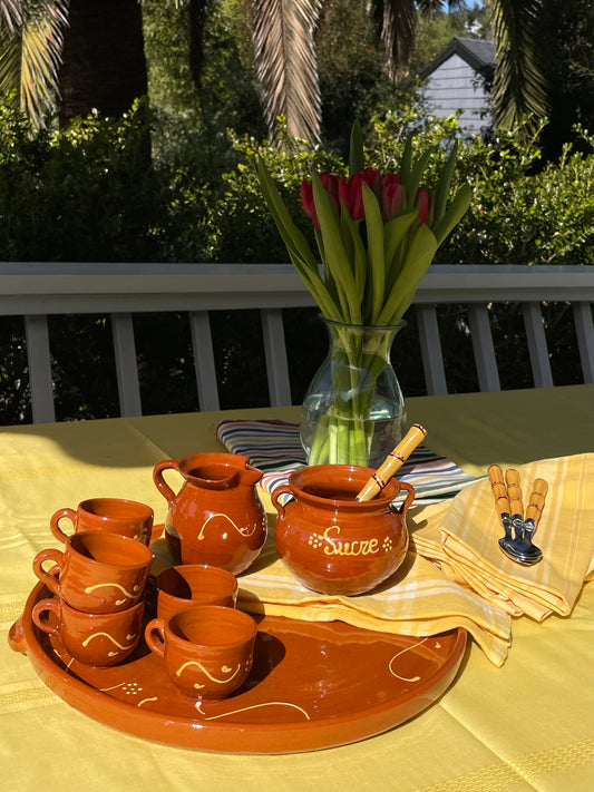 Isla Mujeres 9-Piece Espresso Serving Set