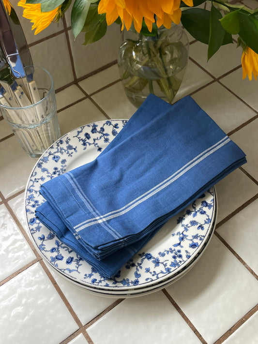 Blue Cabin Napkins, Set of 4