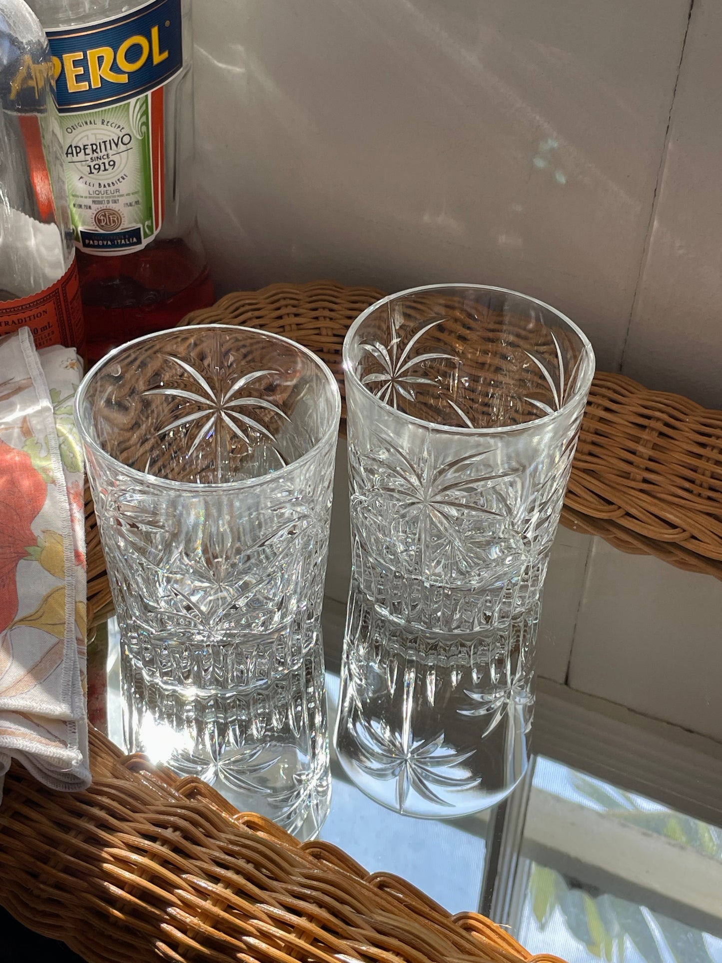 Tarpon Island Double Old Fashion Glasses, Set of 2
