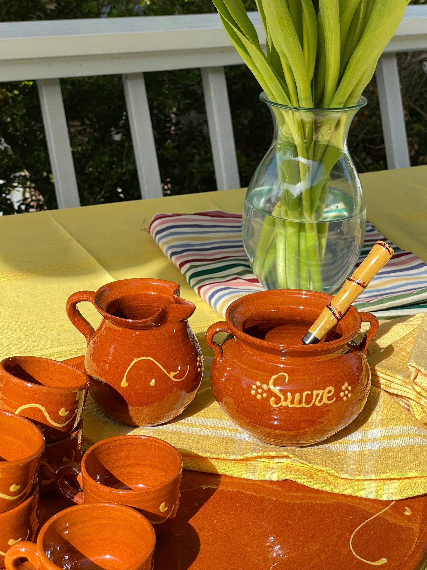 Isla Mujeres 9-Piece Espresso Serving Set